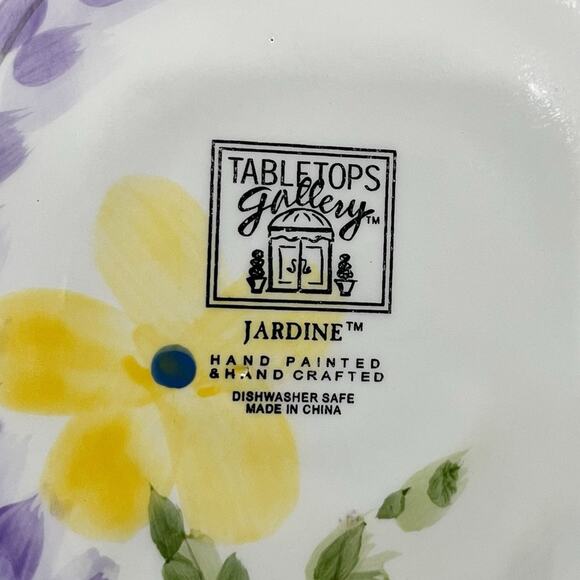 TableTops Gallery JARDIN Platter Hand Painted  Hand Crafted Serving Kitchen - Picture 4 of 8